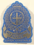 Vintage New Westminster Police Junior Constable Blue Plastic Badge