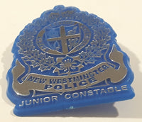 Vintage New Westminster Police Junior Constable Blue Plastic Badge