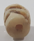 Detailed Skull Shaped Tiny 3/8" Carved Bone Pendant