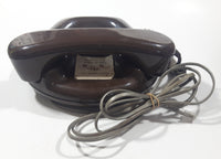 Vintage York Regional Police NT Northern Telecom Brown Pancake Style Rotary Telephone