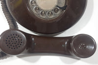 Vintage York Regional Police NT Northern Telecom Brown Pancake Style Rotary Telephone