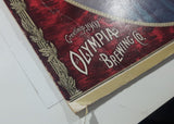 Vintage Olympia Beer 19 1/2" x 26 1/2" Foam Backed Poster Picture Sign