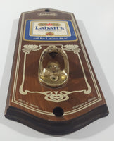 Vintage Labatt's Pilsener Beer 1828 Call for "Labatt's Blue" Metal and Wood Plaque Wall Mount Beer Bottle Opener