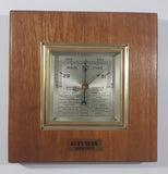 Vintage Guinness Beer 8 3/4" x 8 3/4" Oak Wood Wall Plaque Barometer British Made