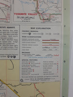 Vintage 1967 Texaco California Road Map 17 1/2" x 22 1/2"