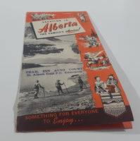 Vintage Vacation In Alberta The Family's Choice! 10 3/4" x 17" Paper Tourism Advertising Brochure