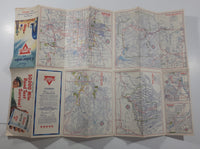 Vintage 1950s Travel with Conoco Colorado Road Map 18" x 26 1/4"