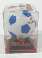 1998 Old St. Andrews Scotch Whisky France '98 World Cup White and Blue Football Soccer Ball Shaped Bottle New in Box