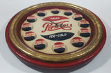 Rare Vintage Style Pepsi-Cola Drink Ice-Cold 3D Bottle Cap Numbers 16 1/2" Heavy Wood Hand Painted Wall Clock