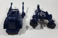 Vintage 1984 Hasbro G.I. Joe Cobra Double Gun Cannon 7" Long Dark Blue Plastic Vehicle