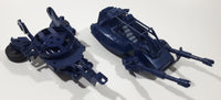 Vintage 1984 Hasbro G.I. Joe Cobra Double Gun Cannon 7" Long Dark Blue Plastic Vehicle