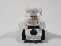 1996 McDonald's Disney 101 Dalmatians #3 Dog in Cruella DeVille's White Car 3 3/4" Long Toy Car