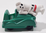 2000 McDonald's Disney 101 Dalmatians #46 Dog on Top of Green Car 4" Long Toy Car