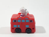 2000 McDonald's Disney 101 Dalmatians #78 Dog on Top of Red Double Decker Bus 4" Long Toy Car