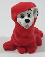 2000 McDonald's Disney 102 Dalmatians #29 Fuzzy Red Flocked Over Sized Pajamas 2 3/8" Tall Toy Figure