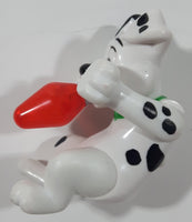 2000 McDonald's Disney 102 Dalmatians #53 Dog with Red Christmas Bulb in Mouth 2 1/2" Tall Toy Figure