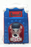 2000 McDonald's Disney 102 Dalmatians Mail Dog House Red and Blue 2 5/8" Tall Toy Figure