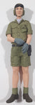 Vintage Style Female Military Pilot 4 1/2" Tall Toy Figure