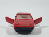 Vintage Soma Pontiac Fiero Turbo Red Die Cast Toy Car Vehicle with Opening Doors