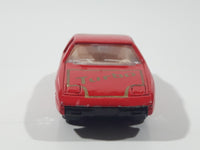 Vintage Soma Pontiac Fiero Turbo Red Die Cast Toy Car Vehicle with Opening Doors