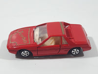 Vintage Soma Pontiac Fiero Turbo Red Die Cast Toy Car Vehicle with Opening Doors