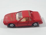 Vintage Soma Pontiac Fiero Turbo Red Die Cast Toy Car Vehicle with Opening Doors