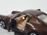 Vintage Soma Porsche 959 Turbo Brown Die Cast Toy Car Vehicle with Opening Doors