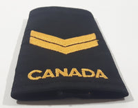 Vintage Canadian Army Corporal Rank 2 Chevrons 2 1/2" x 3 3/4" Shoulder Fabric Patch Badge