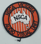 Vintage NSCA National Safety Council of Australia Audio Visual Unit 3 5/8" Fabric Patch Badge