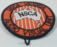 Vintage NSCA National Safety Council of Australia Audio Visual Unit 3 5/8" Fabric Patch Badge