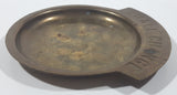 Vintage 1970s Small Change Brass Metal Coin Dish Tray