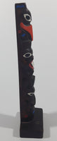 Vintage Alaska Hand Painted Aboriginal Art 8 3/4" Resin Carved Wood Look Totem Pole