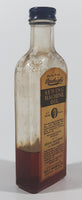 Antique Rawleigh's Sewing Machine Oil 4 1/2 Fluid Oz 6 1/2" Tall Glass Bottle with Paper Label