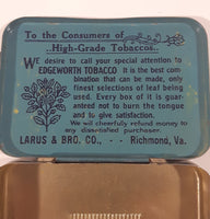Antique 1920s Edgeworth Extra High Grade Plug Slice Smoking Pipe Tobacco Tin Metal Container Hinged Case