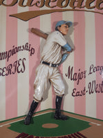 2005 Design Styles 3D Baseball Championship Series Major League East-West Homerun!!! 17 1/4" x 27" Wood Wall Plaque Sign