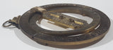 1987 Franklin Mint Universal Equinoctial Ring Sun Dial 4" Brass Metal