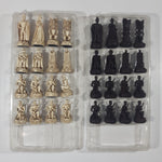 Hawaiian Monarchy Collectors Edition Kamehameha I King of Hawaii Queen Tiki Warriors and Gods Carved Resin Chess Set (32 Pieces) White Queen Missing Hand