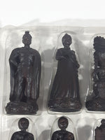 Hawaiian Monarchy Collectors Edition Kamehameha I King of Hawaii Queen Tiki Warriors and Gods Carved Resin Chess Set (32 Pieces) White Queen Missing Hand