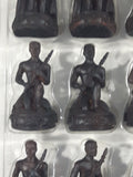 Hawaiian Monarchy Collectors Edition Kamehameha I King of Hawaii Queen Tiki Warriors and Gods Carved Resin Chess Set (32 Pieces) White Queen Missing Hand