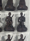 Hawaiian Monarchy Collectors Edition Kamehameha I King of Hawaii Queen Tiki Warriors and Gods Carved Resin Chess Set (32 Pieces) White Queen Missing Hand