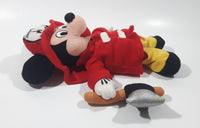 The Walt Disney Company Disneyland Fire Dept Mickey Mouse Fire Fighter with Axe 9" Tall Plush Toy Character