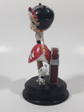 NJ Croce Betty Boop with Pudgy Dog and Red Jukebox 5 5/8" Tall Resin Figurine