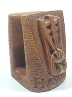 Vintage Coco Joe's Hawaii Tiki God 4" Tall Hapa Wood Napkin Holder