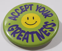 Accept Your Greatness 1 3/4" Round Button Pin