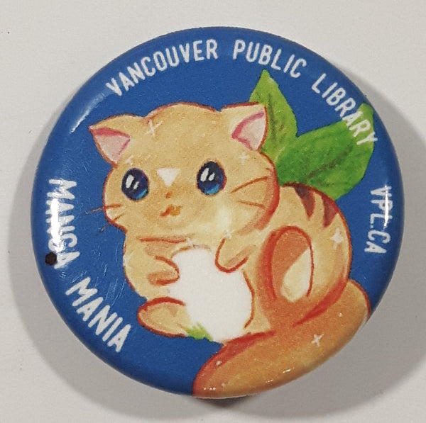 Vancouver Public Library Manga Mania 1 1/4" Round Button Pin