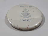 Vintage HMCS Toronto RCN Royal Canadian Navy August 19th 2 1/2" Round Button Pin
