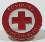 COVID-19 Vaccinated 3/4" Enamel Metal Pin