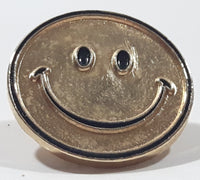 Smiley Face Shaped 3/4" Enamel Metal Pin