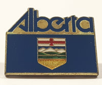 Alberta Coat of Arms Crest 5/8" x 7/8" Enamel Metal Lapel Pin