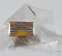 British Columbia, Canada Flag Themed Enamel Metal Lapel Pin Souvenir Travel Collectible